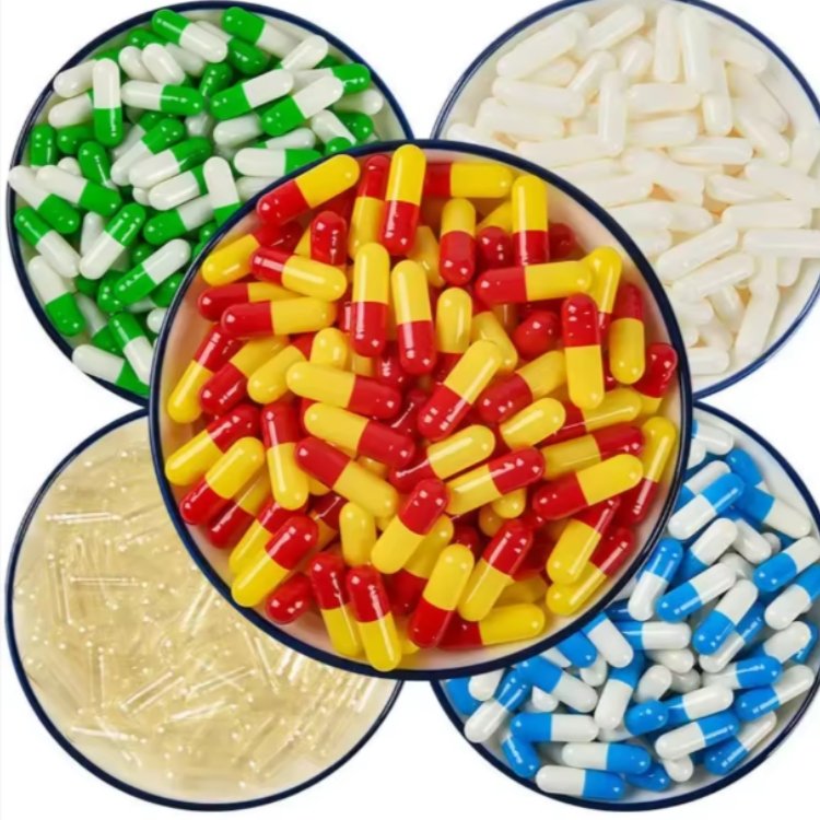 Wholesale Halal Certified Vegan Hard Empty Capsules Vegetarian HPMC in Sizes #0-5 Soft Brown Gold Orange